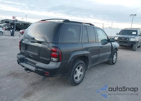 2004 Chevrolet Trailblazer Ls из США, поврежденный, VIN 1GNDS13S242136887